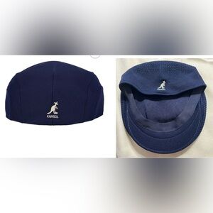 Kangol Men's Navy Blue Cap Breathable Quite Luxury Versatile Fitted Hat